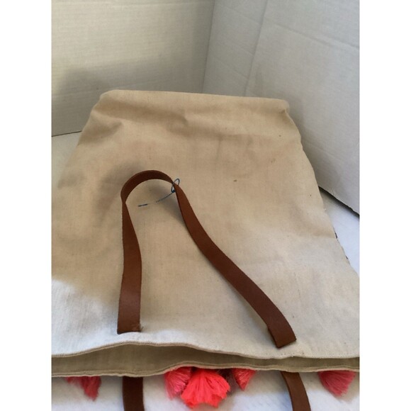 Tote bag embroidered large tassels boho - Picture 7 of 16